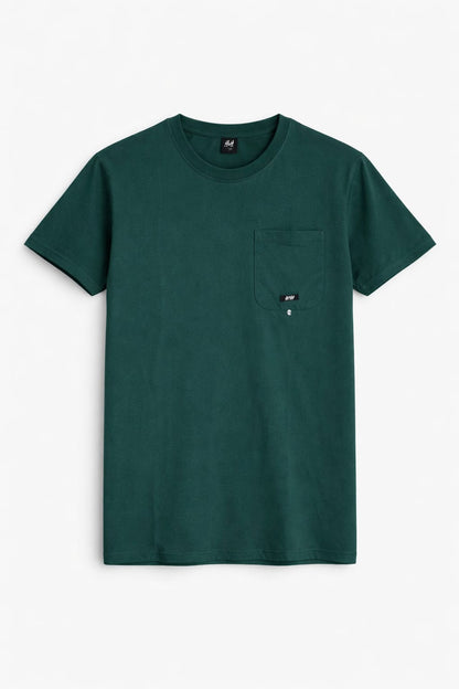 Green  With Pocket Men's T-Shirt 546
