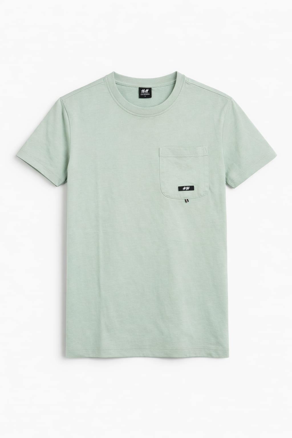 Light Green  With Pocket Men's T-Shirt 532