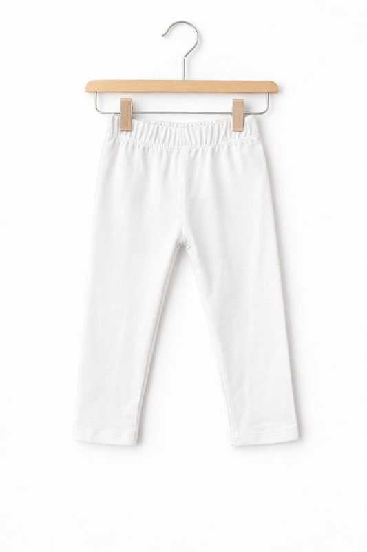 White SoftFit  Girls Tights