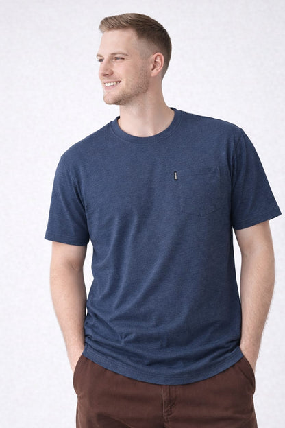 Navy With Pocket Men's T-Shirt  545