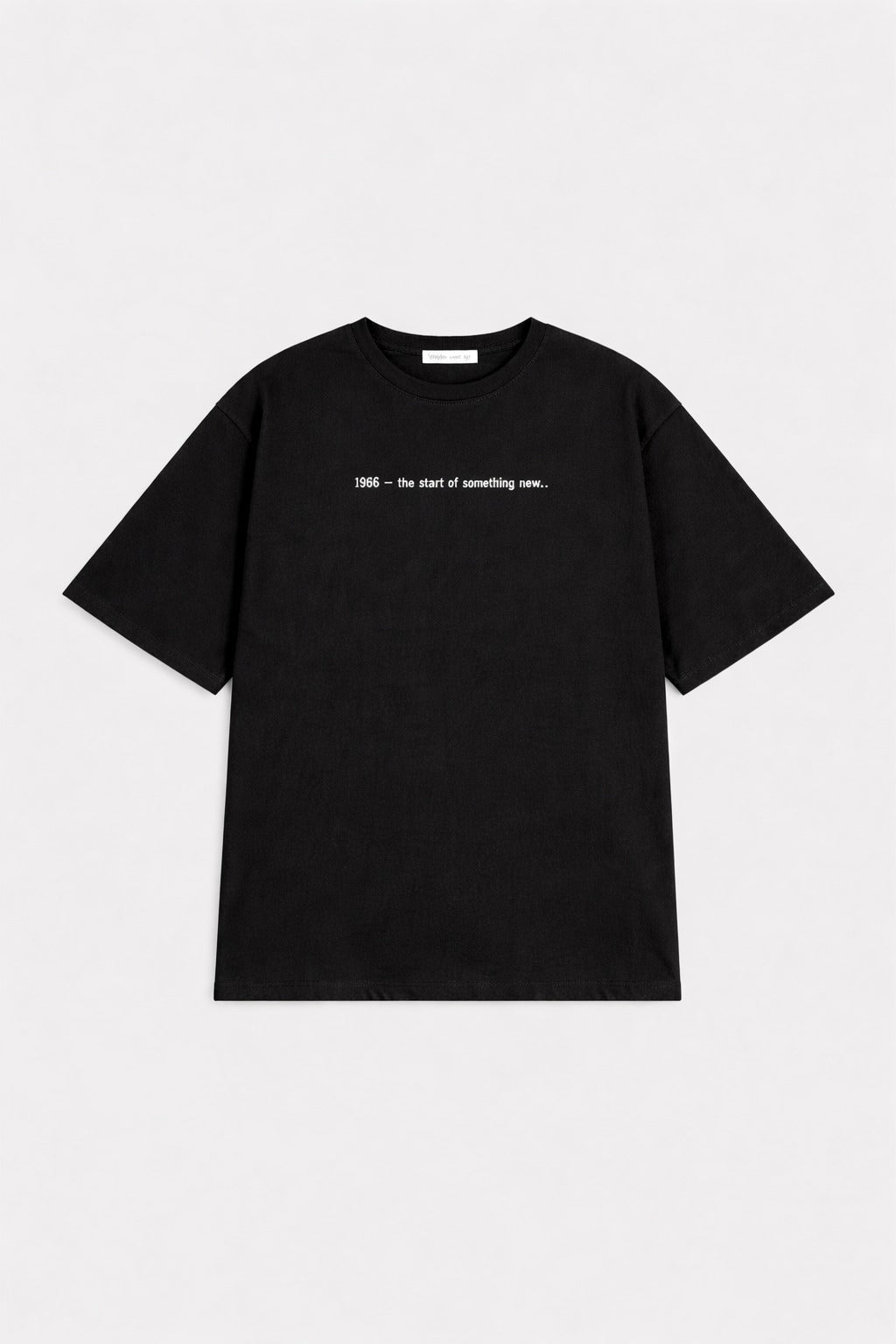 Black[ The Start of Something new..] Printed Boxy Fit Cotton Terry Men's T-Shirt 544