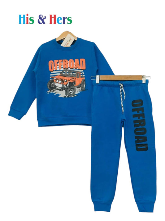 "OFFROAD" Royal Blue Track Suit Boys 001 & A