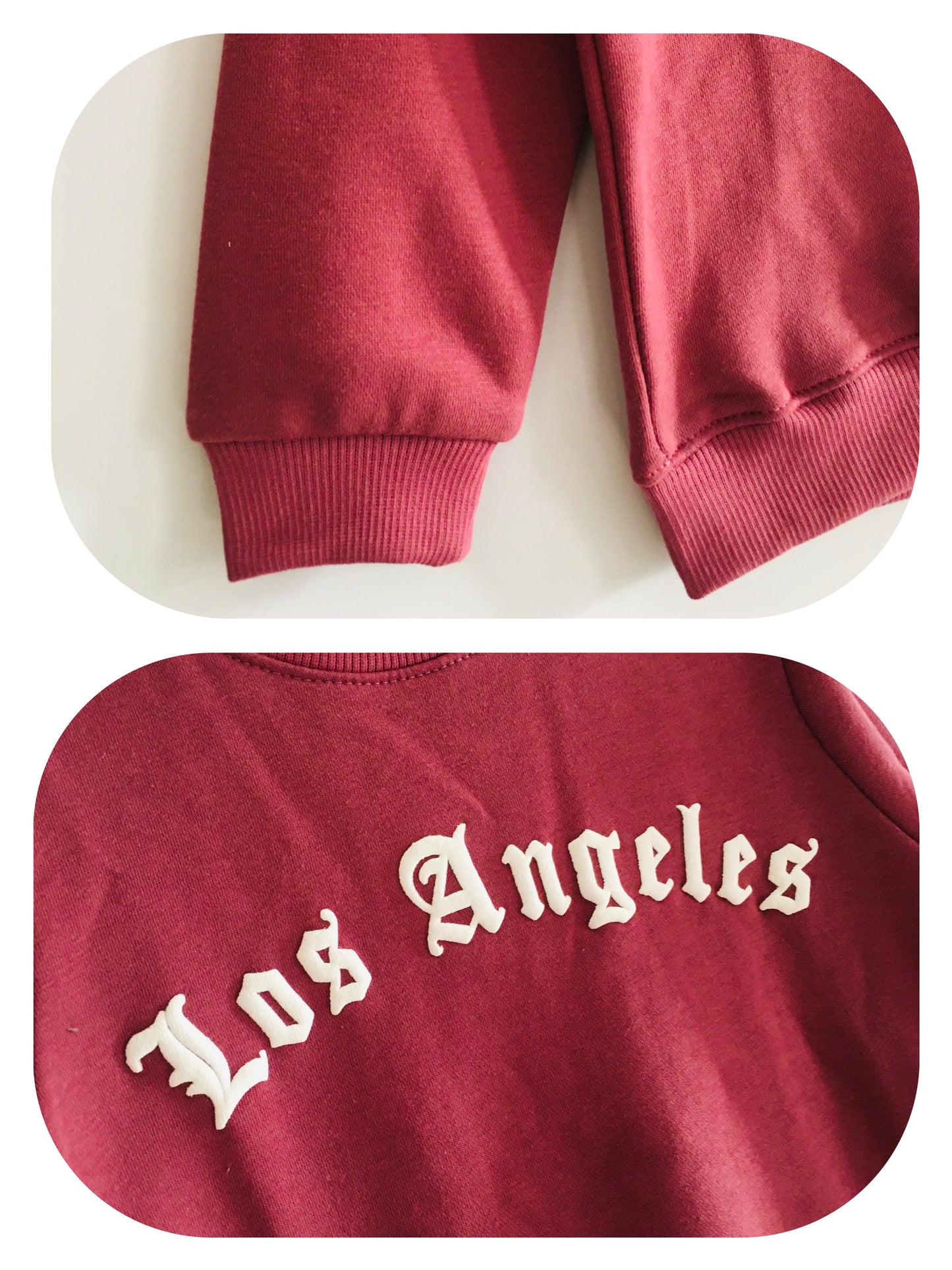 LOS ANGELES Dark Pink Sweatshirt (004) &A