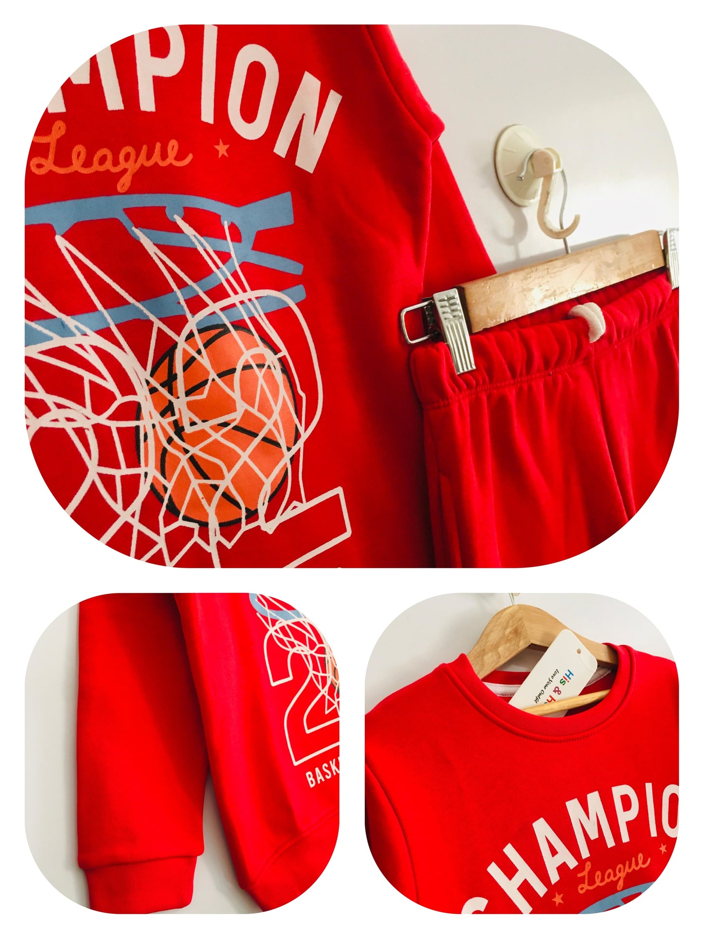 Champion Red Tracksuit Boys (004)