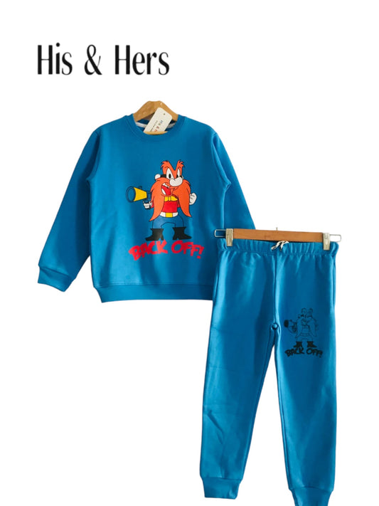 Back Off Royal Blue Track Suit  Unisex (001)