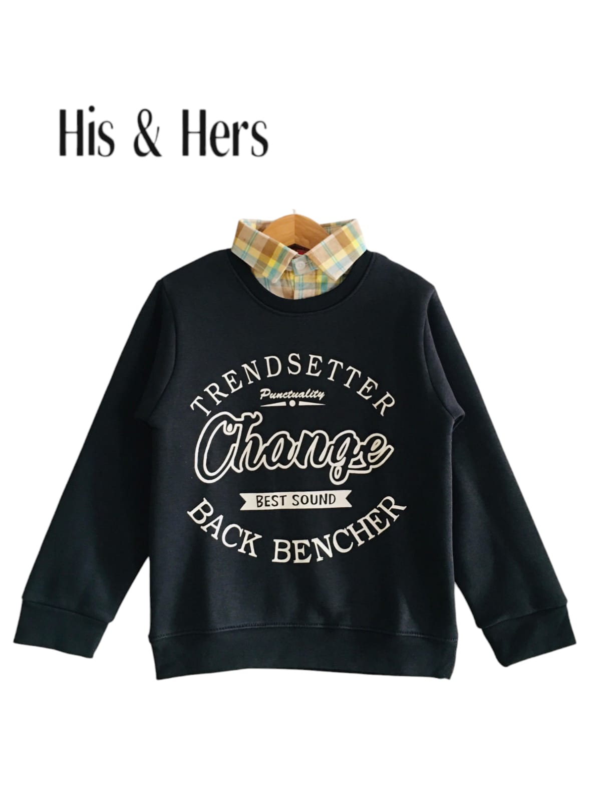 TRENDSETTER Navy Double Sweatshirt Boys 004