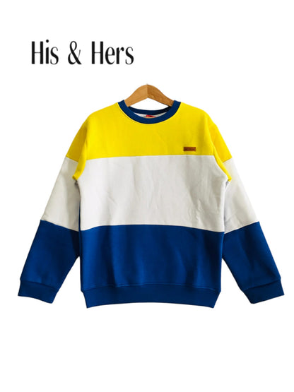 Yellow & White &Blue Sweatshirt Boys 003 R