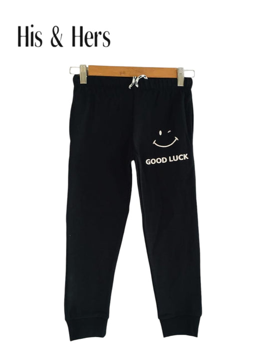 Good Luck  Black Trousers Unisex (008)
