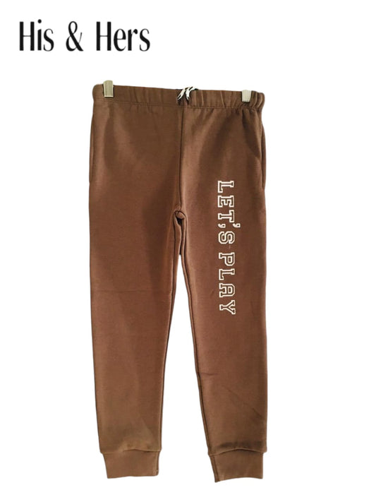 LET'S PLAY Brown Trousers Unisex （009）