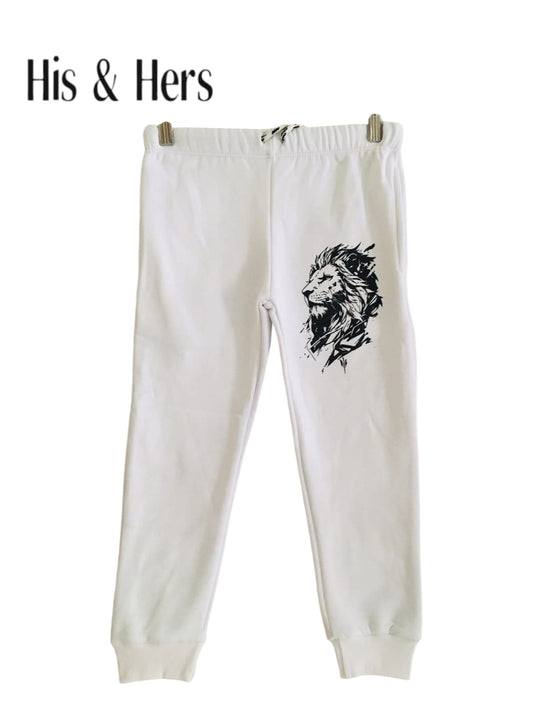 Lion White Trousers Boys (008)