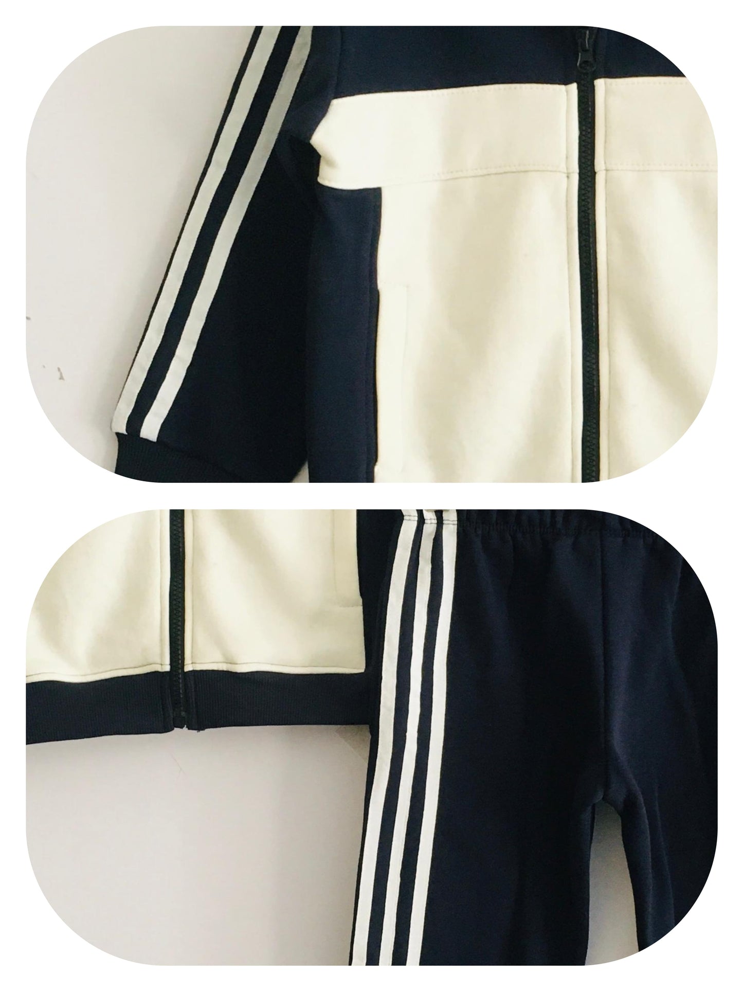 Black & White Zipper Tracksuit 300