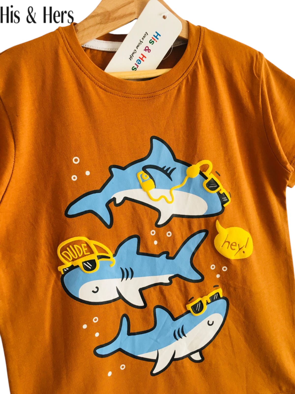Sea Fish Brown T Shirt Boys 103