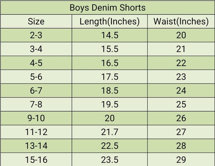 Elastic Waist &Cuffed Hem Dark -Blue Denim Shorts Boys
