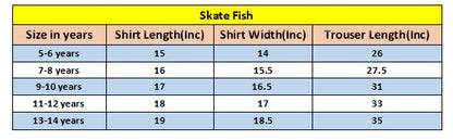 Dark Blue Bloomy Breeze Printed Cotten Girls Co-Oder Set 509