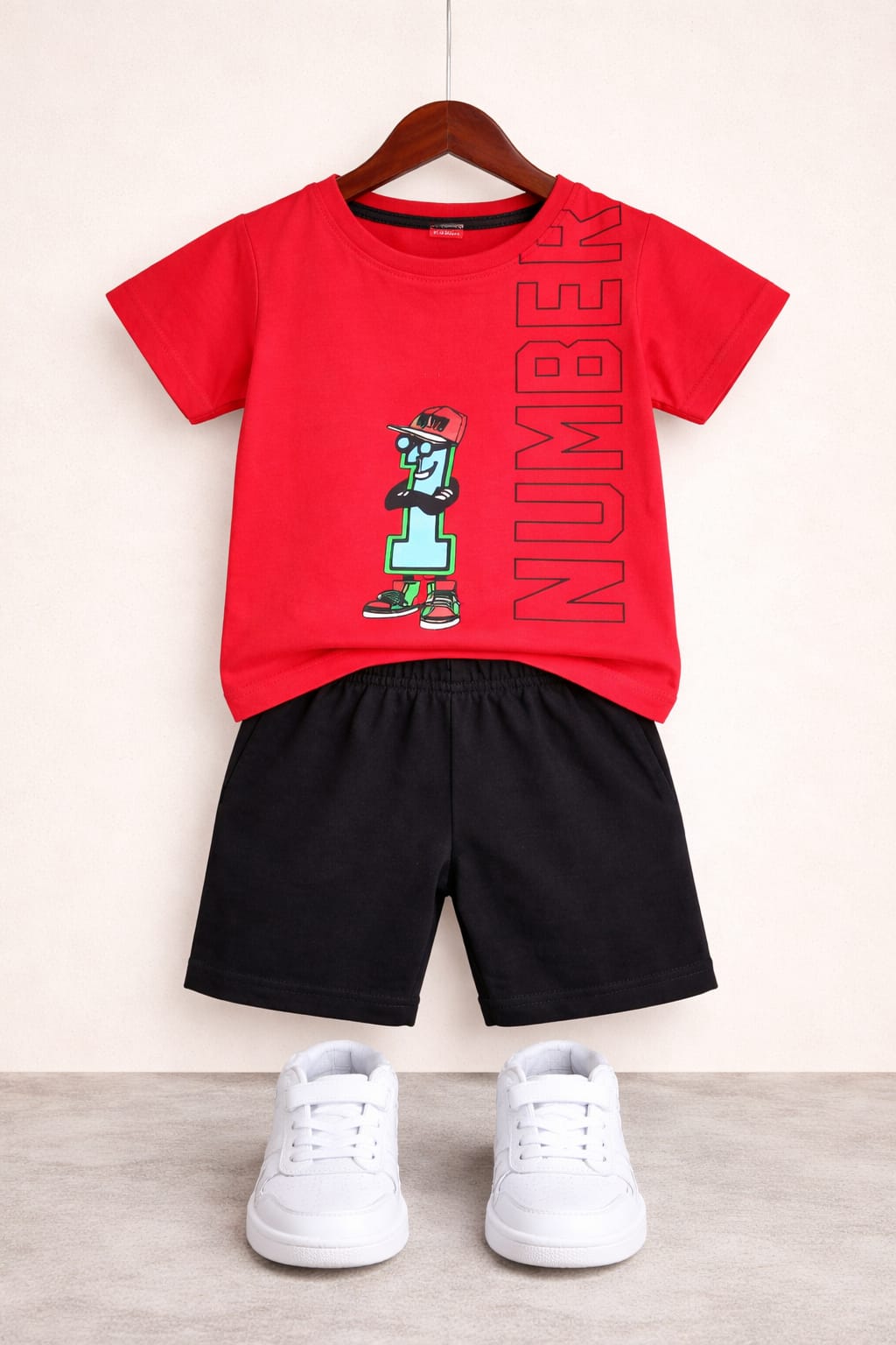 Number  Printed Red  Nicker Suit Boys 202