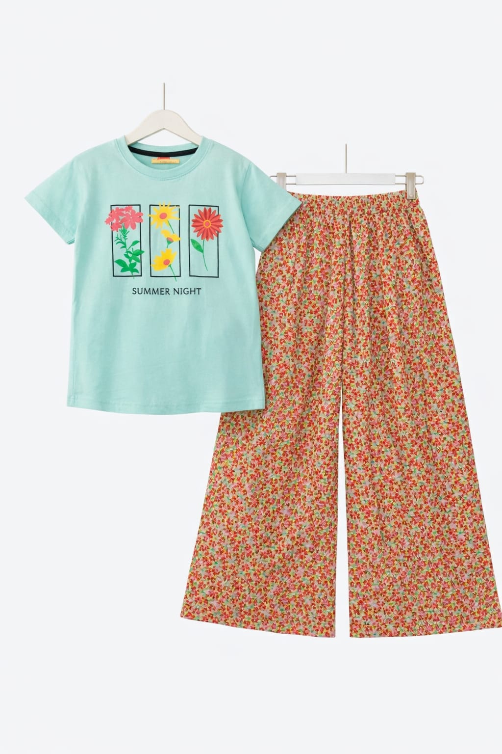 Summer Night Light Blue T-Shirt & Cotton Flapper 238