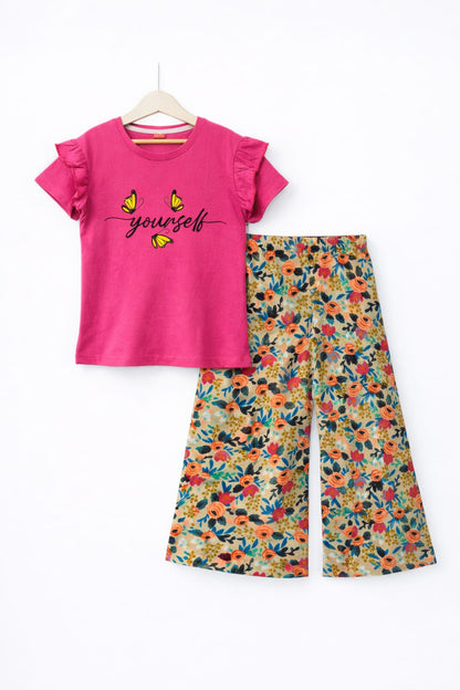 Yourself Pink T-Shirt & Cotton Flapper 446