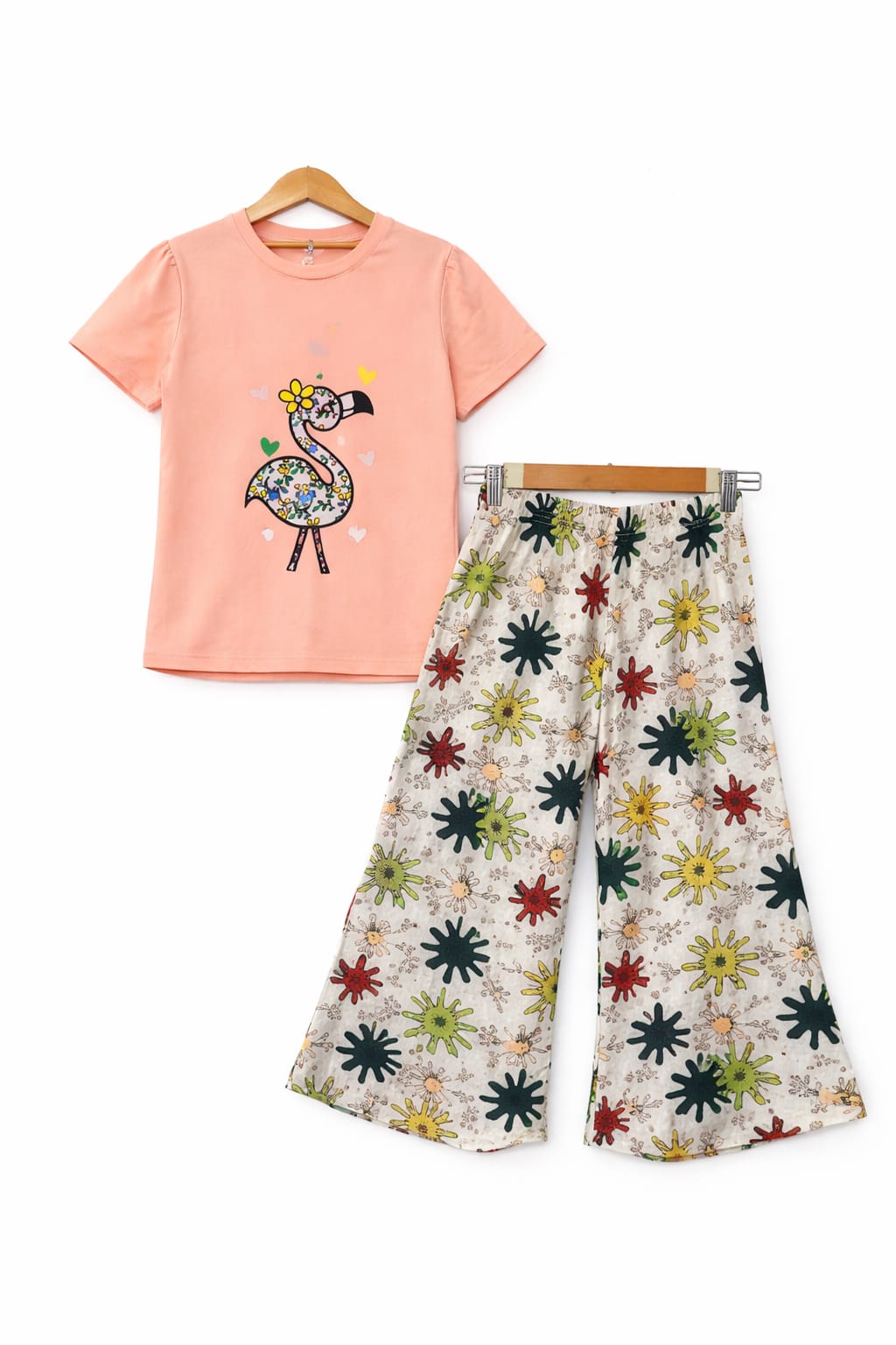 Flamingo Peach T-Shirt &Cotton Flapper 238