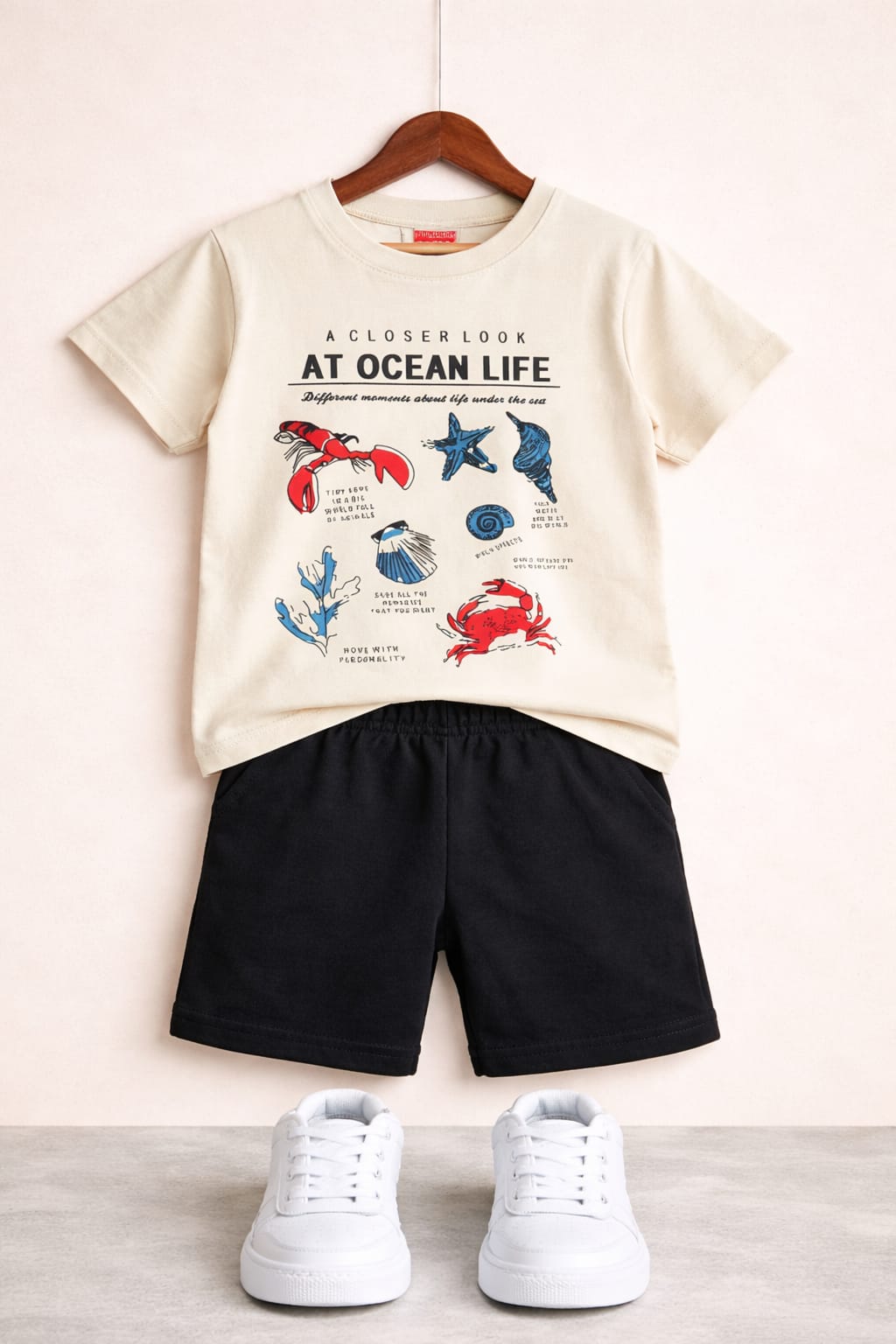 Ocean Life White Nicker Suit Boys 450