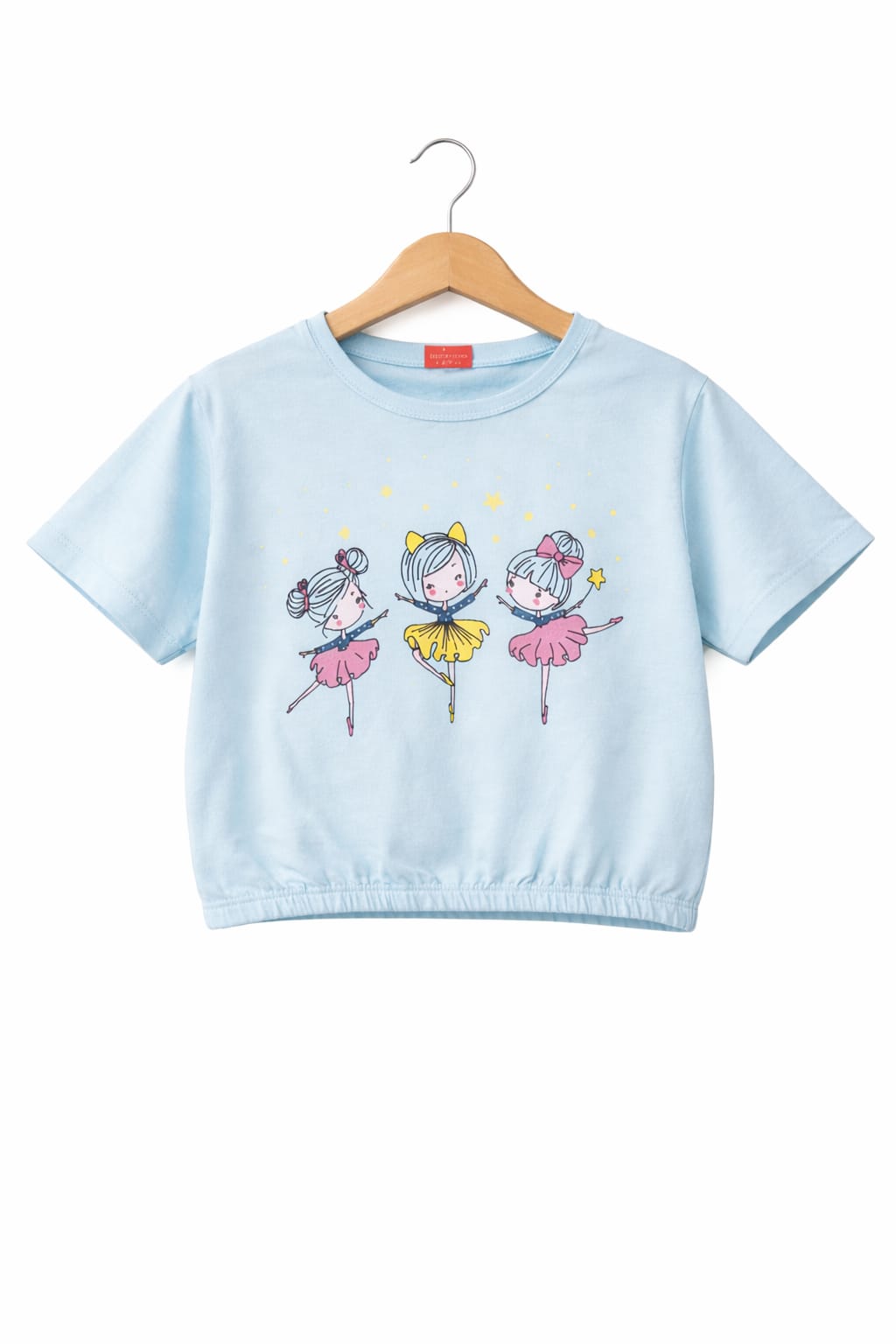 LIGHT BLUE BALLERINA T Shirt Girls 232