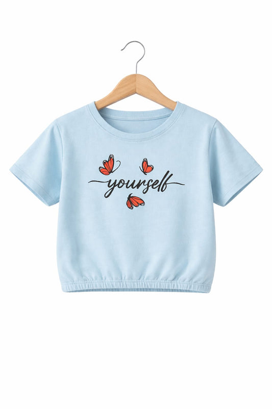 Yourself Light Blue T-Shirt Girls 221