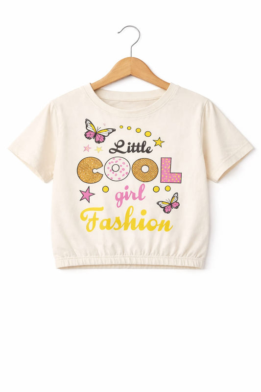Little Fashion White T-Shirt Girls 231