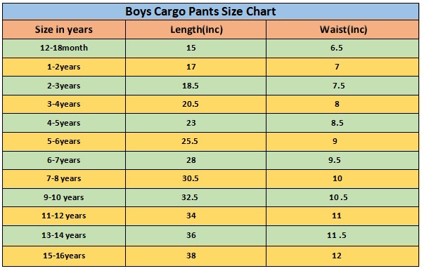 Boys' Dark Khaki Cargo Jogger Pants 135