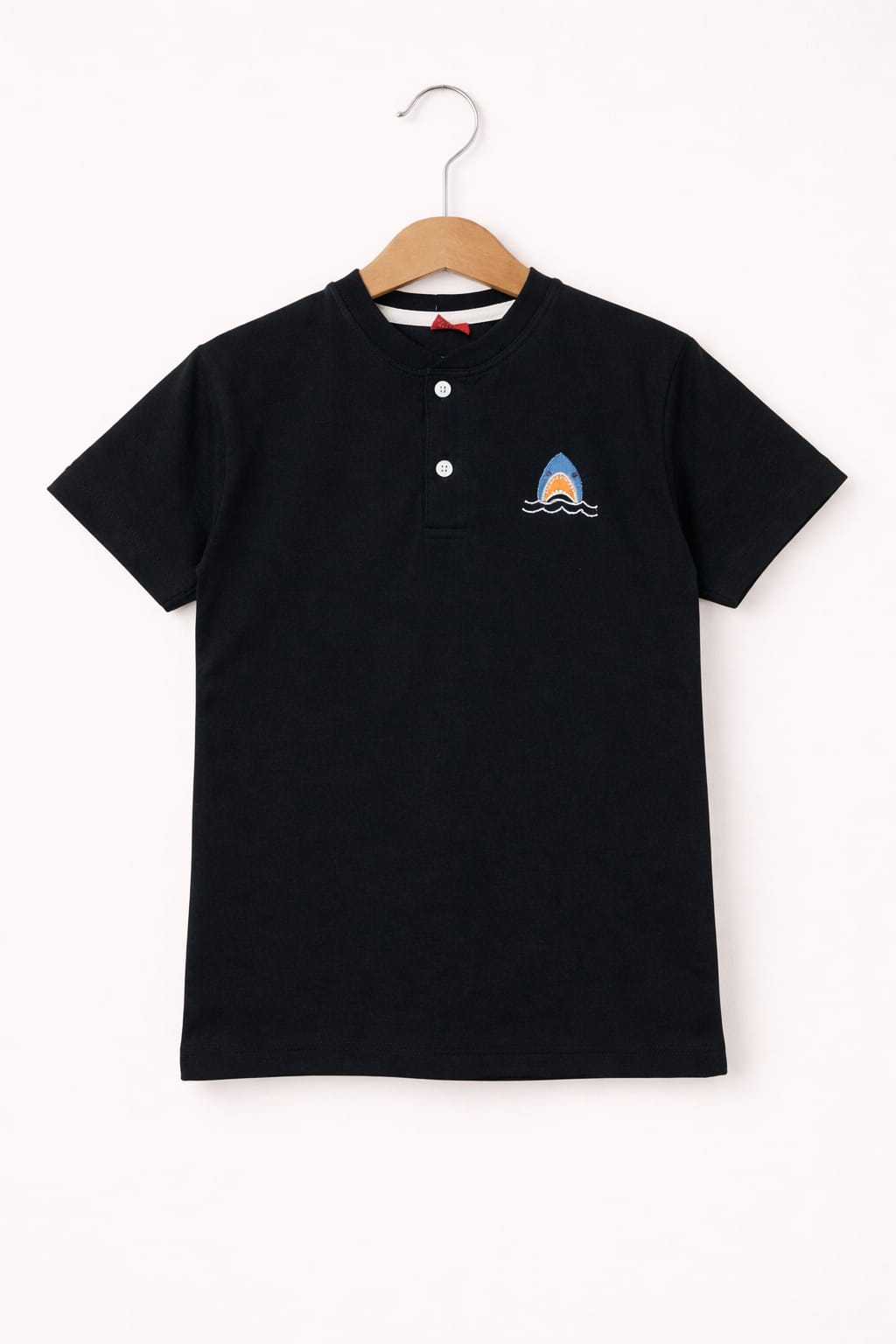Blue Whale Logo  Henly Polo Shirt Boys 105