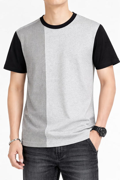Grey & Black Men's T-Shirt 539