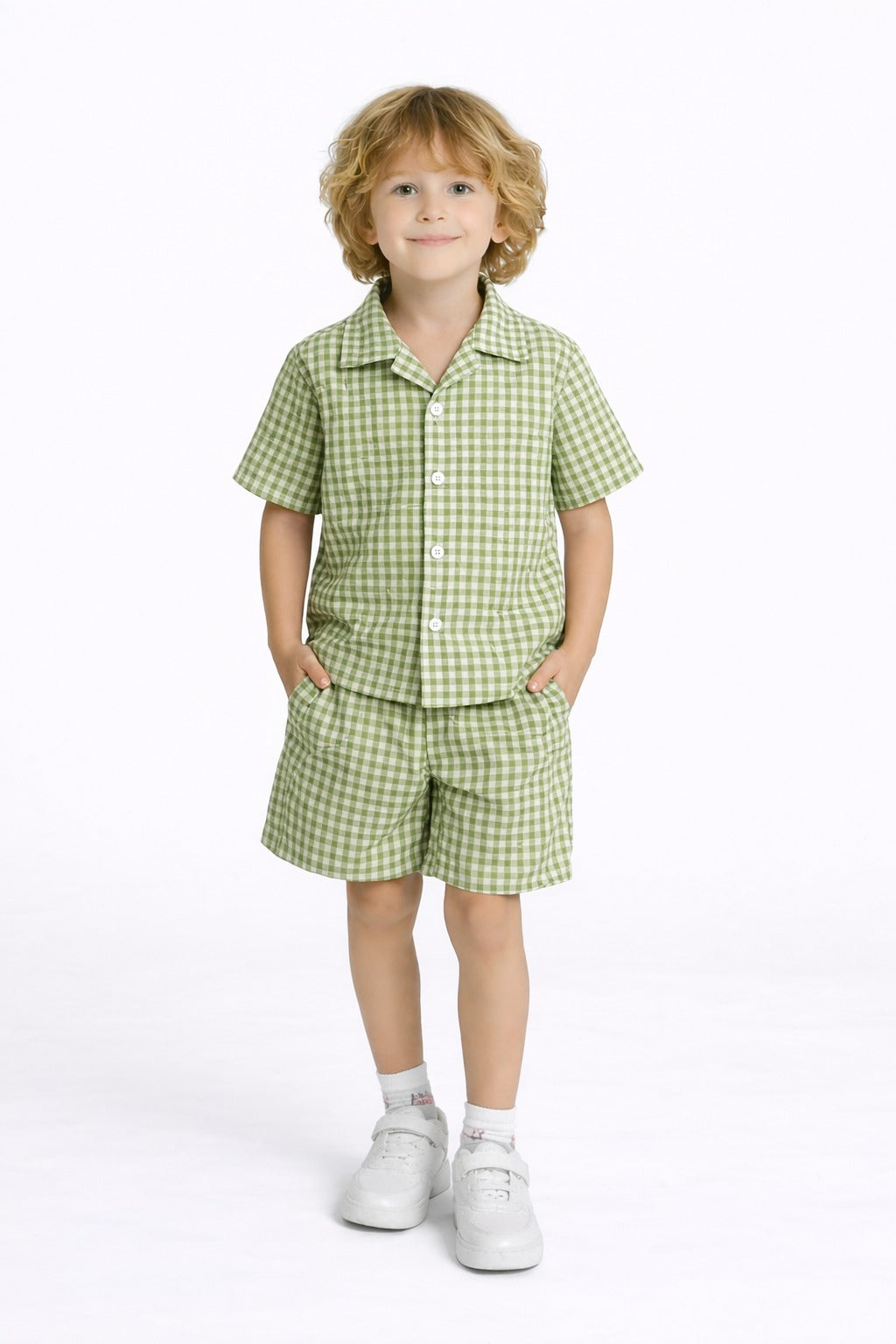Green Checked Nicker Suit Boys 439