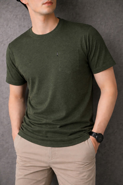 Green With Pocket Men's T-Shirt  545