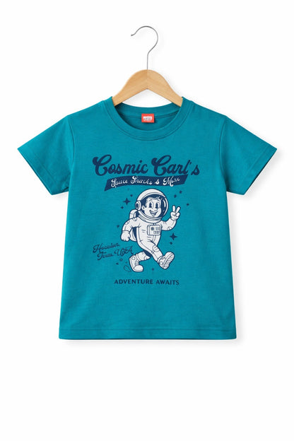 White Space Explorer Printed Blue Boys T-Shirt 526