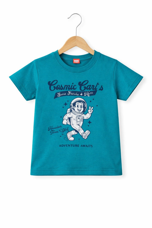 White Space Explorer Printed Blue Boys T-Shirt 526
