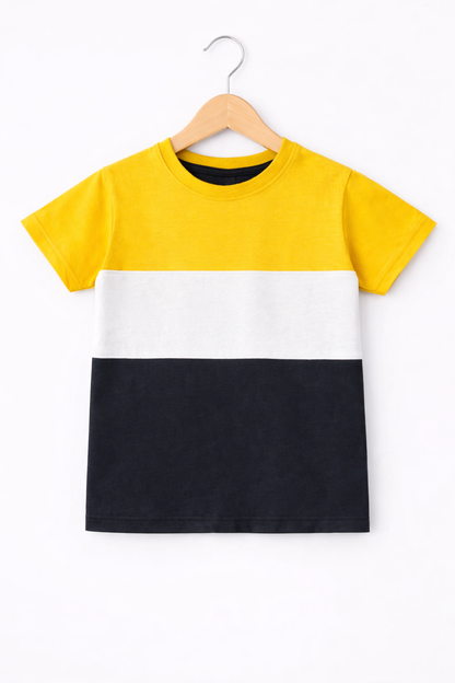 Yellow& White Boys T-Shirt 302