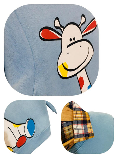 Giraffe Sky Blue  Double Sweat Shirt Boys 273