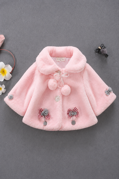 Blush Charm Fur Coat-Baby Pink 721