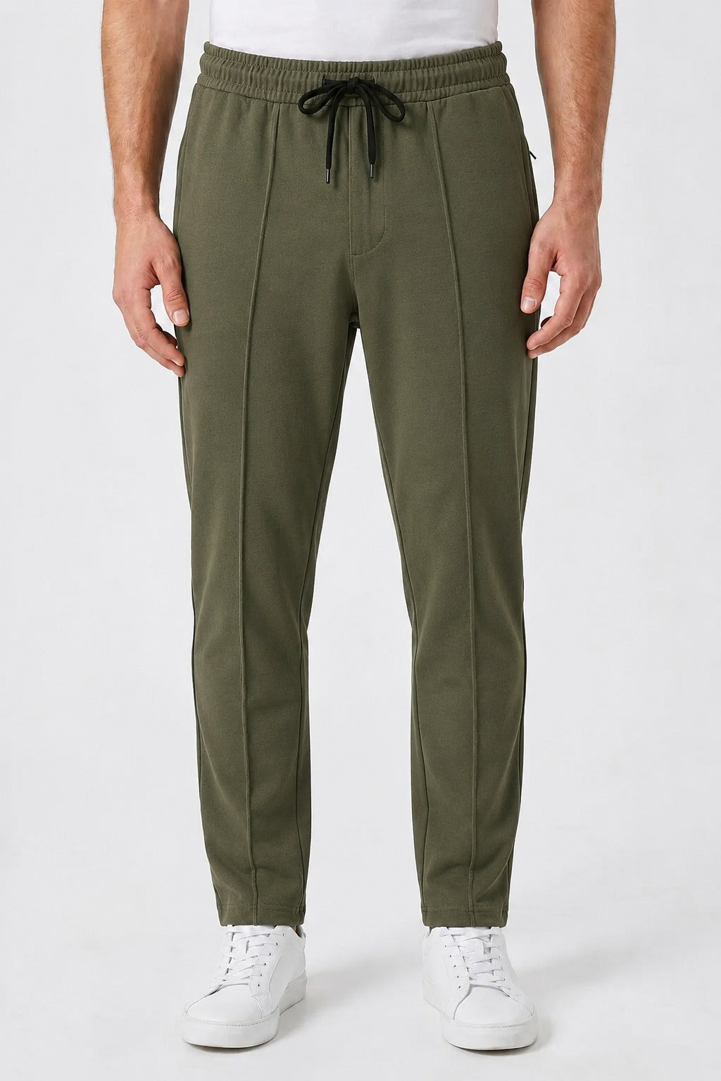 Men’s Premium  Pique Trouser – Olive Green