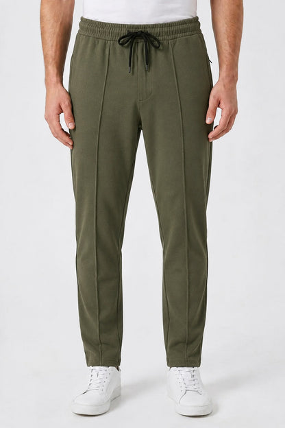 Men’s Premium  Pique Trouser – Olive Green