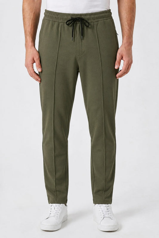 Men’s Premium  Pique Trouser – Olive Green