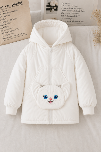 White Bunny Bag Puffer Jacket 224