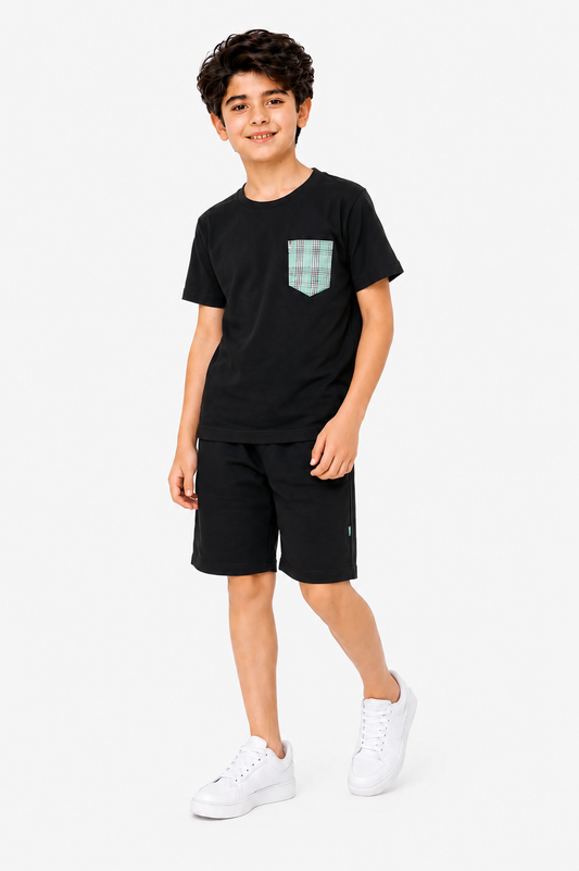 [The Sun-Days Jams] Printed Navy Boys Nicker 420