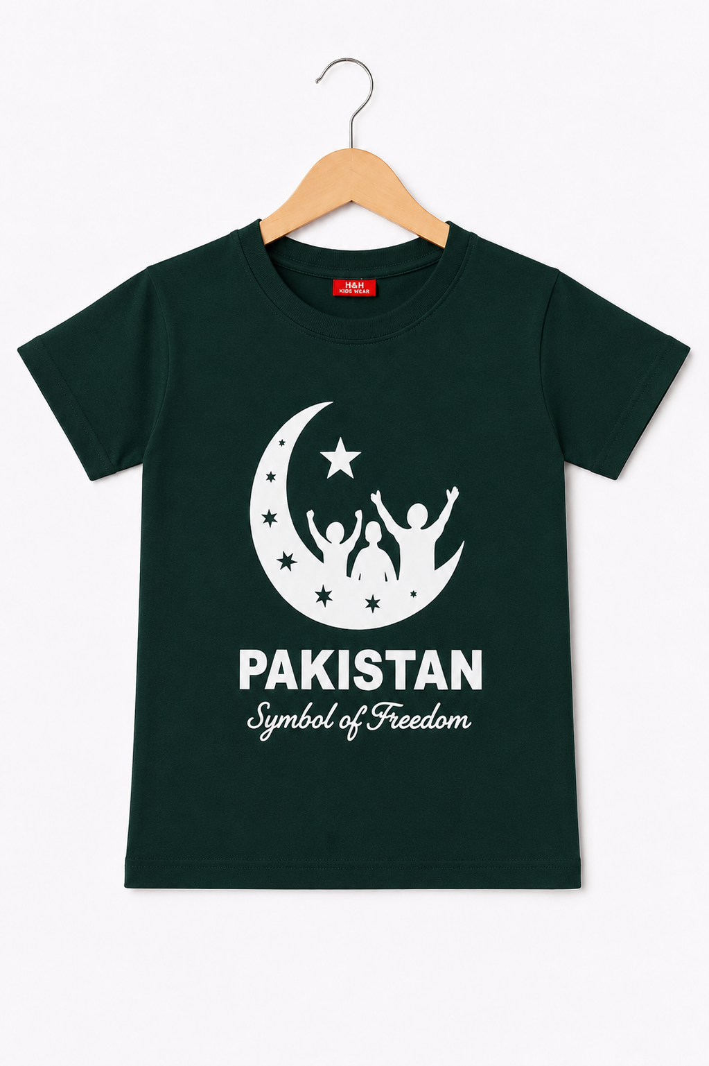 Pakistan Printed Green T-Shirt