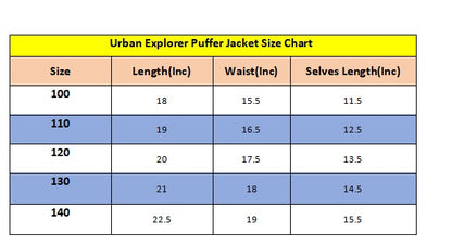 Urban Explorer Puffer Jacket- Green 903+904+909