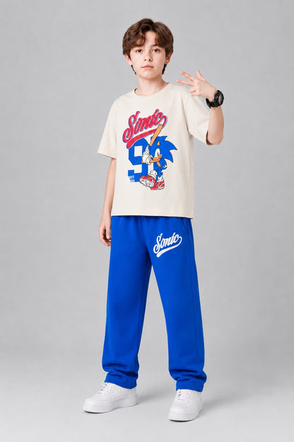 Sonic Printed Skin Boys T-Shirt & Trouser