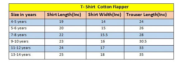 Flower Printed Orange Girls T-shirt & Cotton Flapper