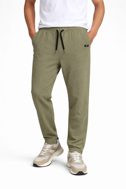 Men’s Premium Cotton Terry Lightweight Trouser – Olive Green 543