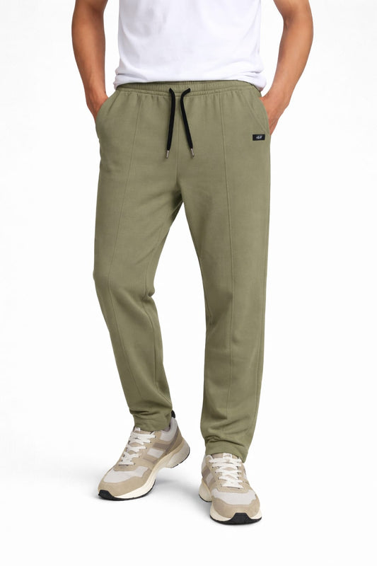 Men’s Premium Cotton Terry Lightweight Trouser – Olive Green 543