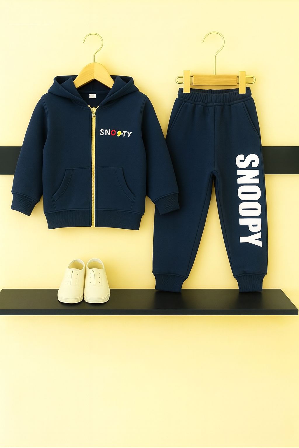 SNOOPY  Navy Zipper Hoodie Tracksuit 508