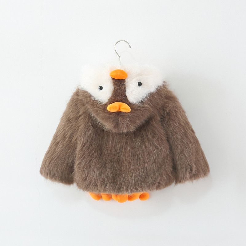 Penguin Plush Jacket-Brown 923