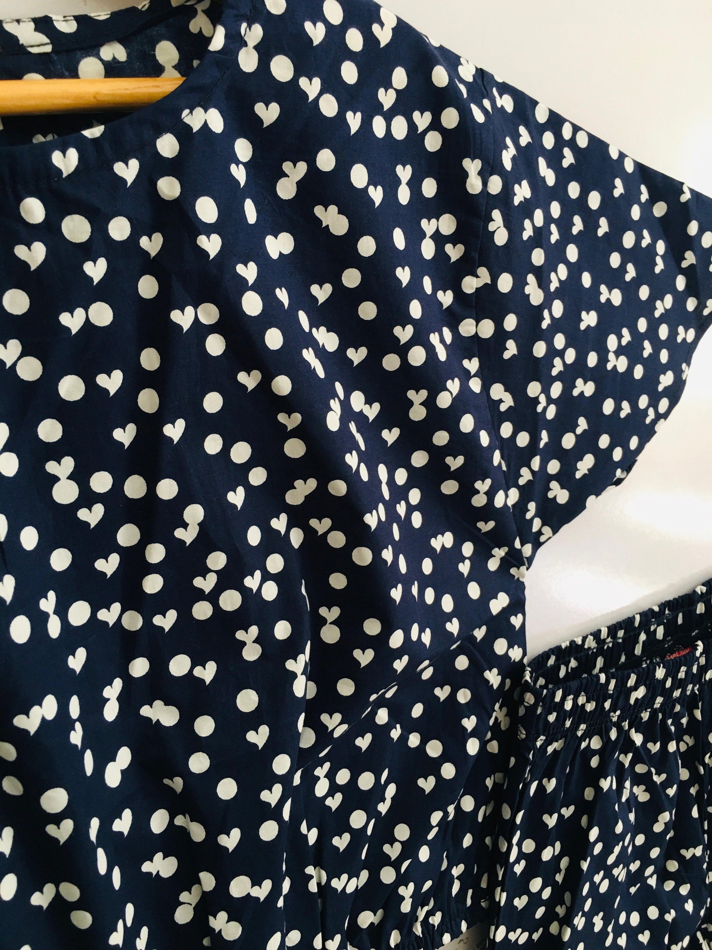 Hearts and Circle Print Navy Skate Fish Girls 244